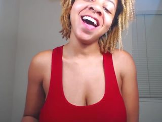 Ebony Flashing Big Boobs on Cam, Free HD sex clip 36