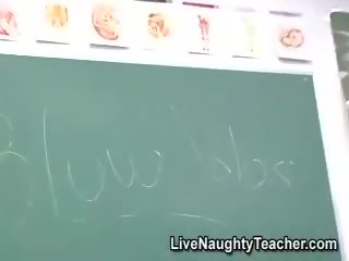 Ebony teacher masturbating in alluring lingerie