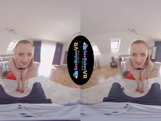SexBabesVR - 180 VR sex clip - turned on Hostess with Emma Fantasy