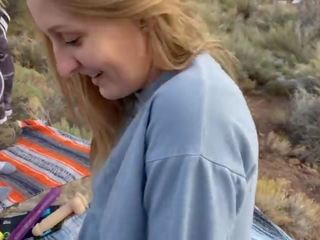 Two great Couples Fuck on Hike - turned on Hiking Ft. Sparksgowild Public X rated movie POV
