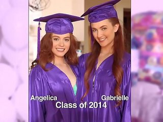 GIRLS GONE WILD - Surprise graduation party for teens ends with lesbian sex video