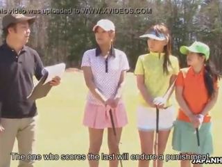 Asian golf fancy woman gets fucked on the ninth hole