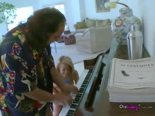 Ron Jeremy Playing Piano For fascinating Young Big Tit feature