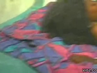 Alluring ebony chick gets nasty with Afro dude