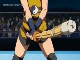 Giant Wrestler Hardcore Fucking A Sweet Anime schoolgirl