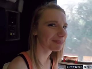Catarina Gets Her Teen Russian Pussy Plowed on a Speeding Train